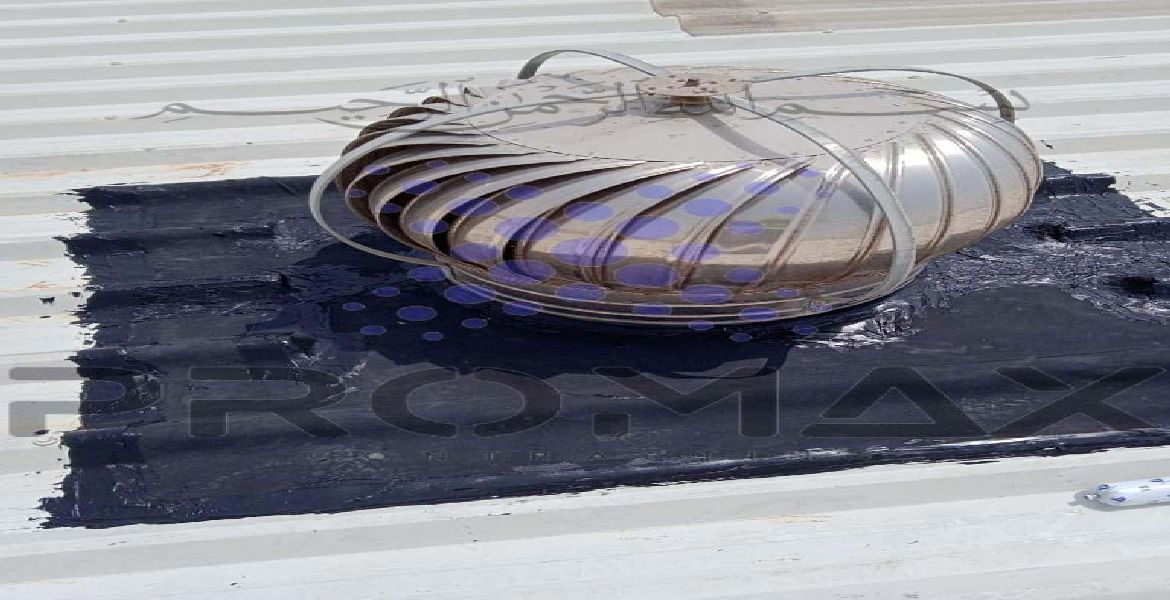 Dft - metal roof waterproofing project by Promax in Dubai, UAE